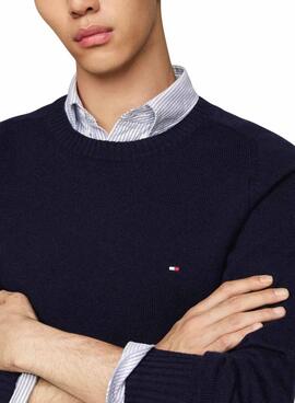 Tommy Hilfiger Lambswool Pullover in Marineblau für herren