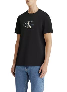 T-shirt Calvin Klein Jeans Monologo schwarz für Herren