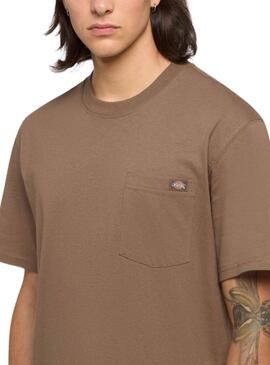 T-Shirt Dickies Luray Braun für herren