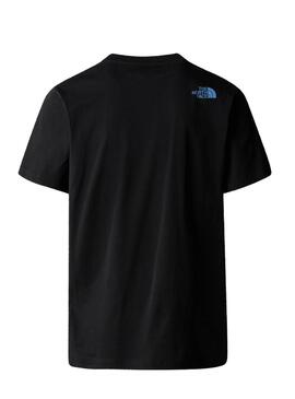 T-Shirt The North Face Mountain Line Schwarz für männer