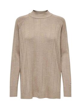 Strickpullover Only Tess beige für damen