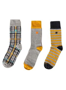 3er-Pack Socken El Pulpo Winter Adventure mehrfarbig für herren