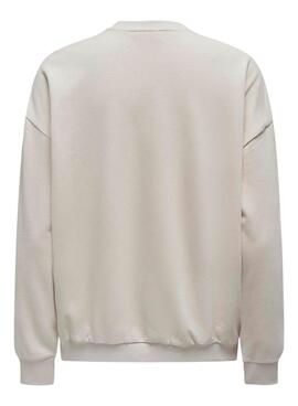 Sweatshirt Only Sille beige für frauen