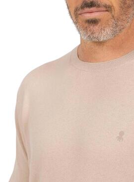 Pullover El Pulpo Basic Kaschmir camel für herren