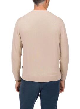 Pullover El Pulpo Basic Kaschmir camel für herren