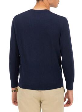 Pullover El Pulpo Basic Kaschmir navy für herren