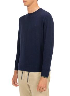 Pullover El Pulpo Basic Kaschmir navy für herren