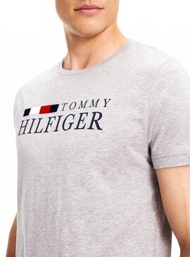 T-Shirt Tommy Hilfiger RWB Grau Herren