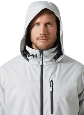 Jacke Helly Hansen Midlayer grau mit Kapuze für herren