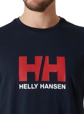 T-Shirt Helly Hansen HH Logo in Marineblau für männer