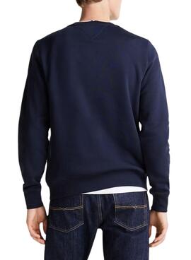 Sweatshirt Tommy Hilfiger Stack marineblau für herren