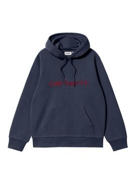 Sweatshirt Carhartt Hood in Marineblau für männer