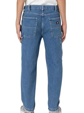 Hose Jeans Dickies Garyville mittelblauer Denim für herren