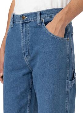 Hose Jeans Dickies Garyville mittelblauer Denim für herren