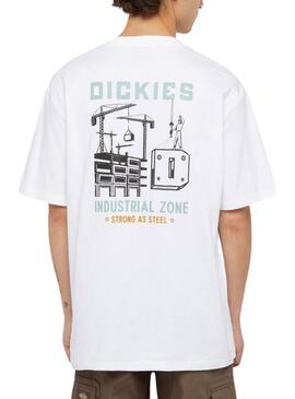 T-Shirt Dickies Industrial Zone weiß für männer