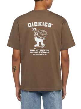 T-shirt Dickies Builder braun für männer