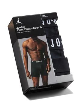 3er-Pack Jordan Flight Core Boxershorts schwarz für herren