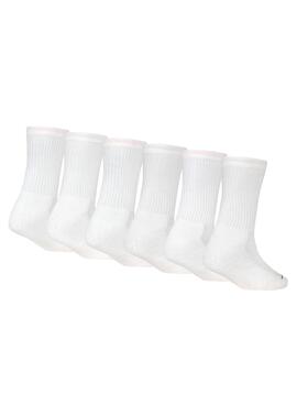 6er-Pack Jordan Legend Crew Socken weiß für mädchen und jungen