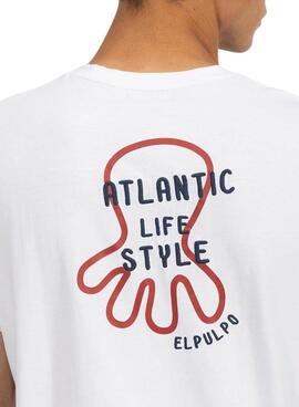 T-Shirt El Pulpo Atlantic Lifestyle in Weiß für herren