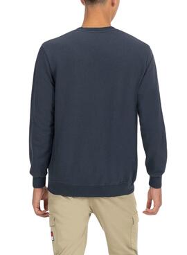 Sweatshirt El Pulpo Snowboard in Navy für Herren.