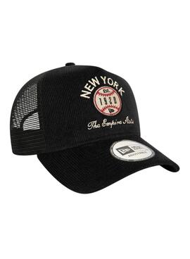 Kappe New Era Cord Trucker Schwarz für damen und herren