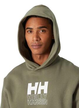 Pullover Helly Hansen Graphic Hoddie grün für männer