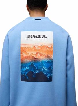 Sweatshirt Napapijri Rollin blau für männer