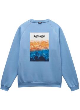 Sweatshirt Napapijri Rollin blau für männer