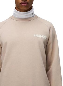 Sweatshirt Napapijri Rollin beige für männer