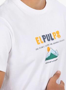 T-Shirt El Pulpo Berg in Weiß für herren