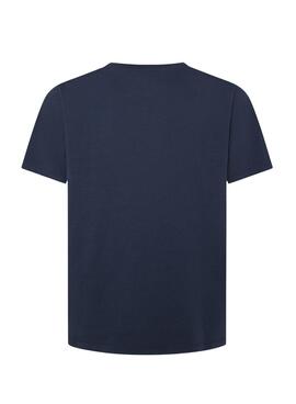 T-Shirt Pepe Jeans Somers in Marineblau für männer