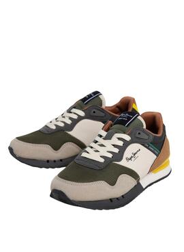 Turnschuhe Pepe Jeans London Park beige für jungen