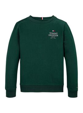 Sweatshirt Tommy Hilfiger Puff grün für jungen