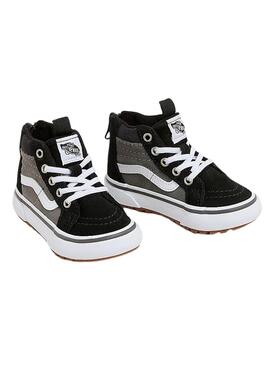 Turnschuhe Vans Sk8 Hi in Grau und Schwarz