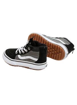 Turnschuhe Vans Sk8 Hi in Grau und Schwarz