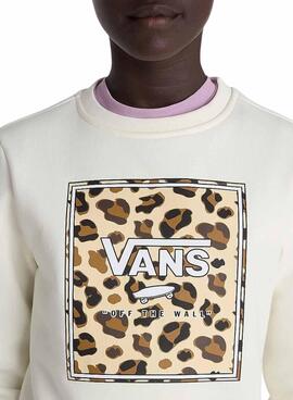 Vans Felidae Kapuzenpullover in Weiß für kinder