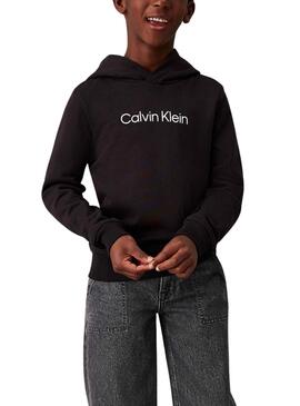 Sweatshirt Calvin Klein Institutional Logo schwarz