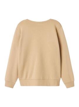 Sweatshirt Name It Lamane beige für jungen