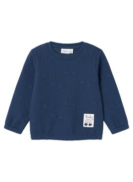 Sweatshirt Name It Karolina in Marineblau für mädchen