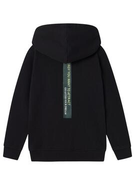 Kapuzenpullover Name It Rabbe schwarz für jungen