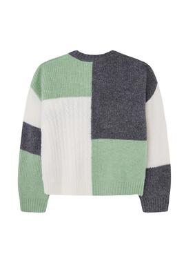 Pullover Pepe Jeans Winslow Patchwork Grün