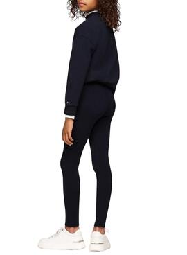 Leggings Tommy Hilfiger Foil marine für mädchen