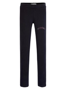 Leggings Tommy Hilfiger Foil marine für mädchen