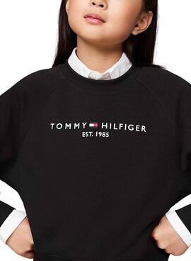 Trainingsanzug Tommy Hilfiger Basic Schwarz für mädchen