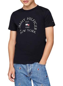 T-Shirt Tommy Hilfiger Nautical in Marineblau für jungen