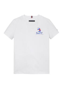 T-Shirt Tommy Hilfiger Fun Weiß für jungen