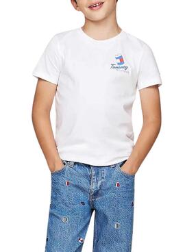 T-Shirt Tommy Hilfiger Fun Weiß für jungen