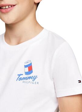 T-Shirt Tommy Hilfiger Fun Weiß für jungen