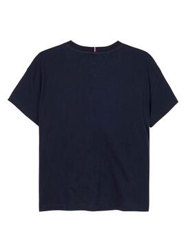 T-Shirt Tommy Hilfiger Dot Marine für mädchen