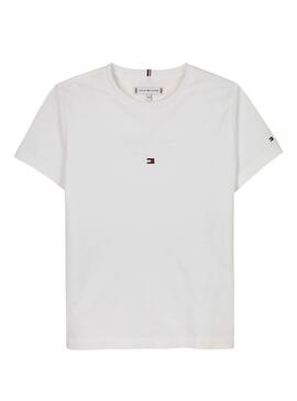 T-Shirt Tommy Hilfiger Puff weiß für jungen